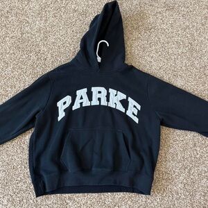 Parke Varsity Hoodie Black